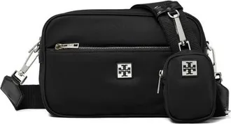 Tory Burch Virgina Nylon Shoulder Bag in Black at Nordstrom
