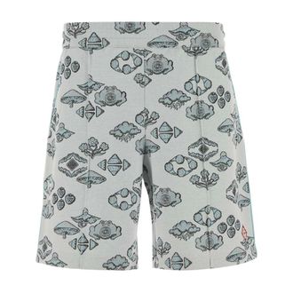 Casablanca Korte Broeken, Heren, Veelkleurig, S, Katoen, Geborduurde Stretch Jacquard Bermuda Shorts