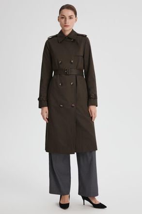 Orolay Long Classic Trench Coat in Coffee at Nordstrom, Size X-Large