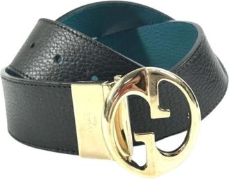 Gucci Pre-owned 450000 Standaard Riem - Heren - Vintage Accessoires - Zwart - ONE Size - Leer - Vintage