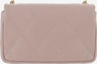 Burberry Womens Leather Strand Clutch Pink Calf Grain Handbags Hand Bags