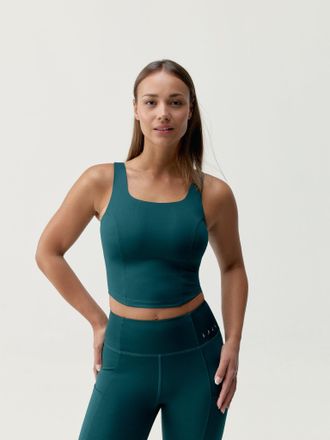 Born Living Yoga Top Godo Deep Green