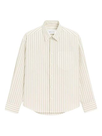 Ami Boxy Long Sleeves Shirt Button Down Collar And