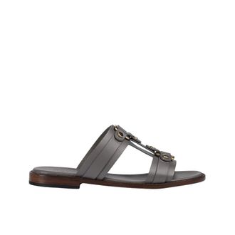 Doucal's Sliders, female, Gray, Size: 11 US Leather Sandal