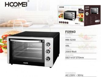 Trade Shop Trade Shop - Forno Elettrico 48 Litri 2000 Watt Fornetto Con Luce Timer E Termostato Cucina