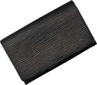 Louis Vuitton Pre-owned Epi Bi-fold Portemonnee - Dames - Vintage Accessoires - Zwart - ONE Size - Leer - Vintage