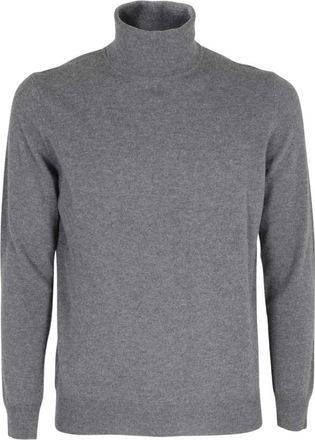 KANGRA Luxe Geelong Wol Trui - Heren - Coltruien - Grijs - 2XL - Wol - Truien & Vesten