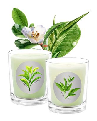 Qualitas Hand-Poured Candle Set - Green Tea