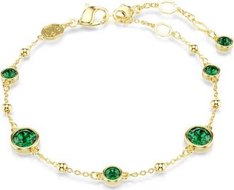Swarovski Accessoires, Dames, Groen, ONE Size, Kristallen armband voor elegante outfits