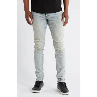 Purple P001 Fade Down Skinny Jeans in Light Indigo at Nordstrom, Size 29