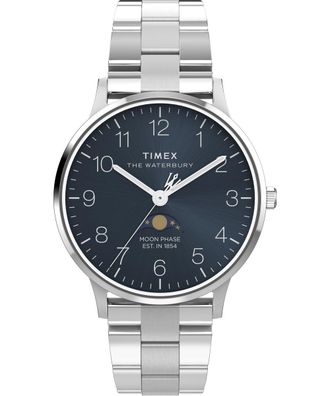 Timex Waterbury Classic Heren Zilveren Horloge TW2W75700