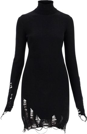Maison Margiela Destroyed Knit Mini Dress