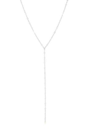 Set & Stones Phoebe Lariat Necklace in Silver at Nordstrom