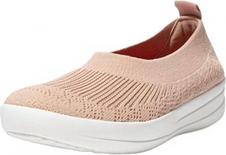 FitFlop Womens Uberknit Ballerina Slip-On In Beige