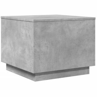 vidaXL Vidaxl - Mesa De Centro Con Luces Led Gris Hormig&oacute;n 50x50x40 Cm
