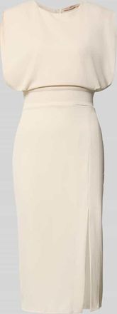 Rinascimento Rinascimento Cocktailkleid mit Gehschlitz in Weiss, Gr&ouml;&szlig;e M