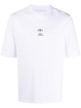 Neil Barrett logo print T-shirt - White