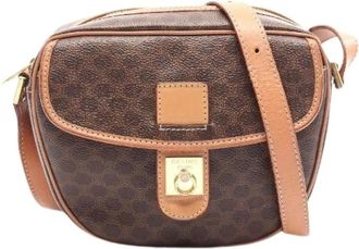 Celine Pre-owned Cross Body Bags, female, Brown, Size: ONE SIZE Pre-owned Plastic Cross Body Bag