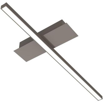 Lumicom Lumicom - splint 1X Plafoniera, strip led, 8.5W/m, 3000K, metallo, tortora lucido, L50cm