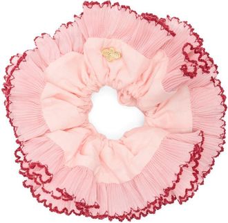 L. Erickson Lilo Floral Scrunchie in Pink/Red at Nordstrom