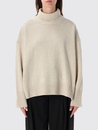 SOEUR Merino Wool Turtleneck Jumper with Dropped Shoulders and Ribbed Trims
