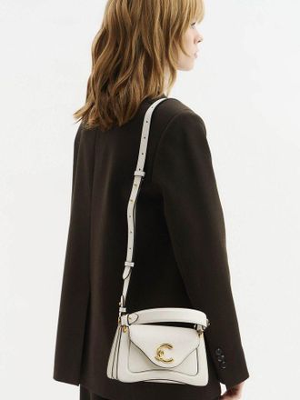 Coccinelle Womens Top Handle Bag Pearl Calf Split - Top-Handle-Bags