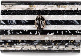 Kurt Geiger CLUTCH PARTY EAGLE BIANCO NERO KURT GEIGER