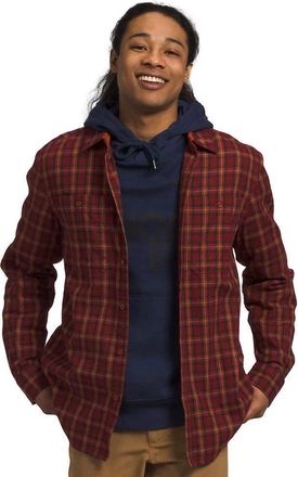 The North Face Arroyo Shirt Men Red Plaid Flannel Long Sleeve Button-Up KFC321