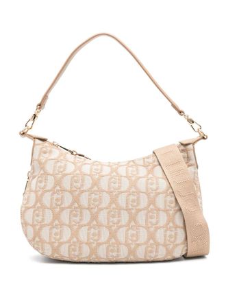 Liu Jo Borsa a spalla con logo jacquard - Toni neutri
