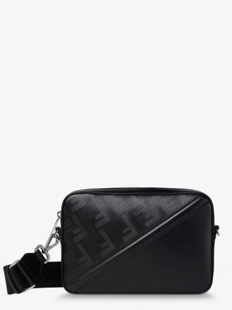 Fendi Borsa a tracolla Camera Case in pelle con logo lettering inciso - FENDI - gender_Man
