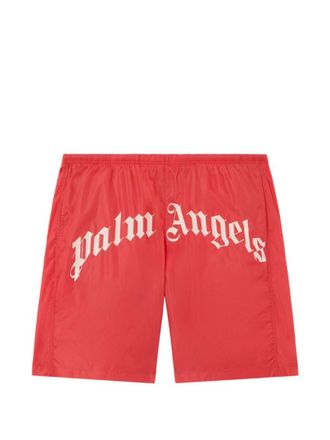 Palm Angels Red Logo Swimwear