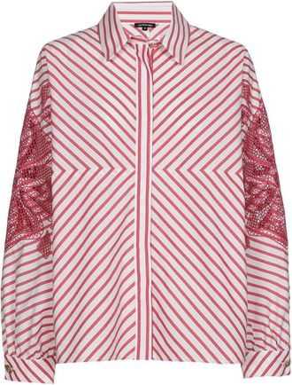 Caroline Biss Caroline Biss, Dames, Blouses & Shirts, Rood, Maat: 2XL Katoen