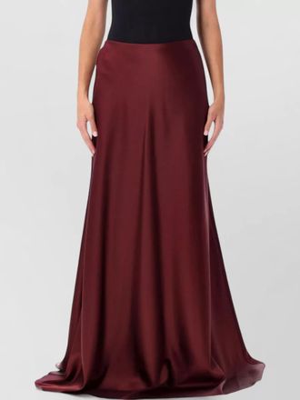 Ralph Lauren acetate maxi flared skirt