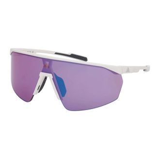 adidas Sp 0075 Zonnebril - unisex - Zonnebrillen - Wit - ONE Size - Leer - Accessoires