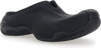 Balenciaga Mens Mule Basketball Slip-On Black Tech Fabric Polyurethane