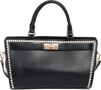 Melie Bianco Neema Top Zip Handbag in Black at Nordstrom Rack