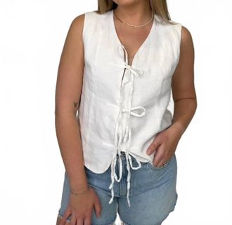 M&eacute;lissa Nepton Rachel Vest In White