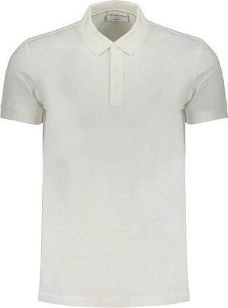 Calvin Klein Kleding - Heren - Polos - Wit - 2XL - Tops