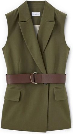 Motivi Jassen, Dames, Groen, XS, Suit Vests
