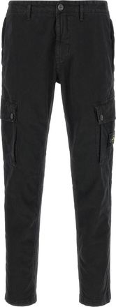 Stone Island Black Slim Cargo Trousers