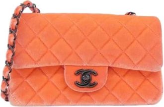 Chanel Pre-owned Vintage Schoudertas - Dames - Vintage Schoudertas - Oranje - ONE Size - Leer - Vintage