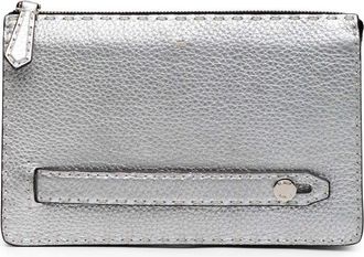 Fendi Pre-owned Fendi Metallic Leather Selleria Clutch Ladies 7VA350 5QG 168 0397