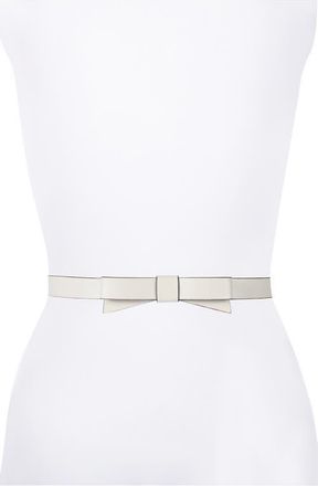 Kate Spade New York bow belt in Light Cream at Nordstrom, Size Small