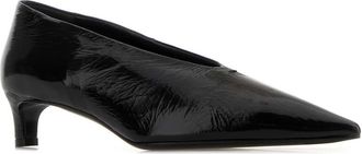 Jil Sander Womens Patent Leather Pump Black Bovina