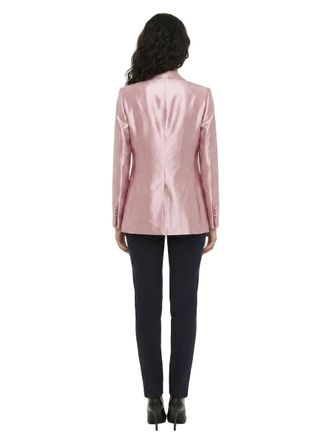 Dolce & Gabbana Womens Pink Silk Blazer Clothing
