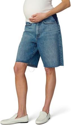 Joe's The Ryan Raw Hem Low Slung Baggy Bermuda Maternity Shorts in Subliminal at Nordstrom Rack, Size 25