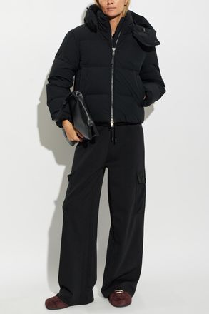 Woolrich Quilted Jacket With Hood, Womens, Black