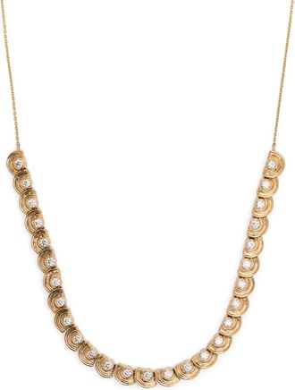 Dana Rebecca Designs 14K Yellow Gold Nana Bernice Groove Diamond Necklace - Womens - Diamond/14kt Gold
