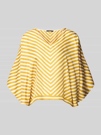 Windsor Bluse aus Seide mit V-Ausschnitt in Gold, Gr&ouml;&szlig;e 1