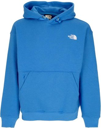 The North Face Iconische Blauwe Hoodie Stijlvol Comfort - Heren - Sportshirts - Blauw - XL - Katoen - Fitness